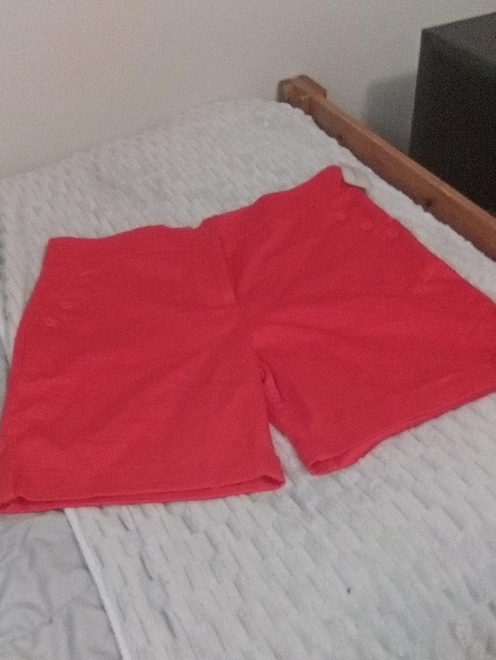Sag Harbor Coral High-Rise Bermuda Shorts